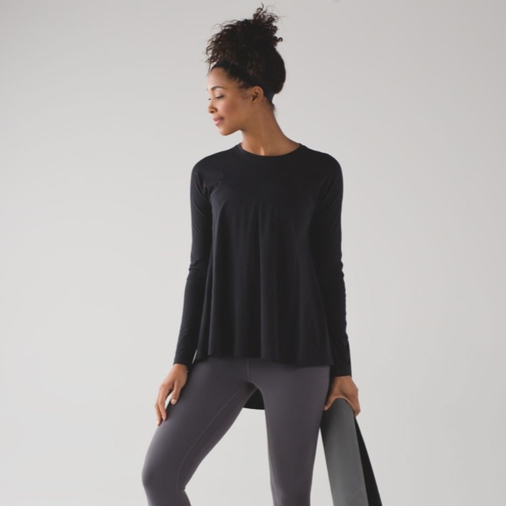 lululemon Acadia Long Sleeve Black | SIZE 2